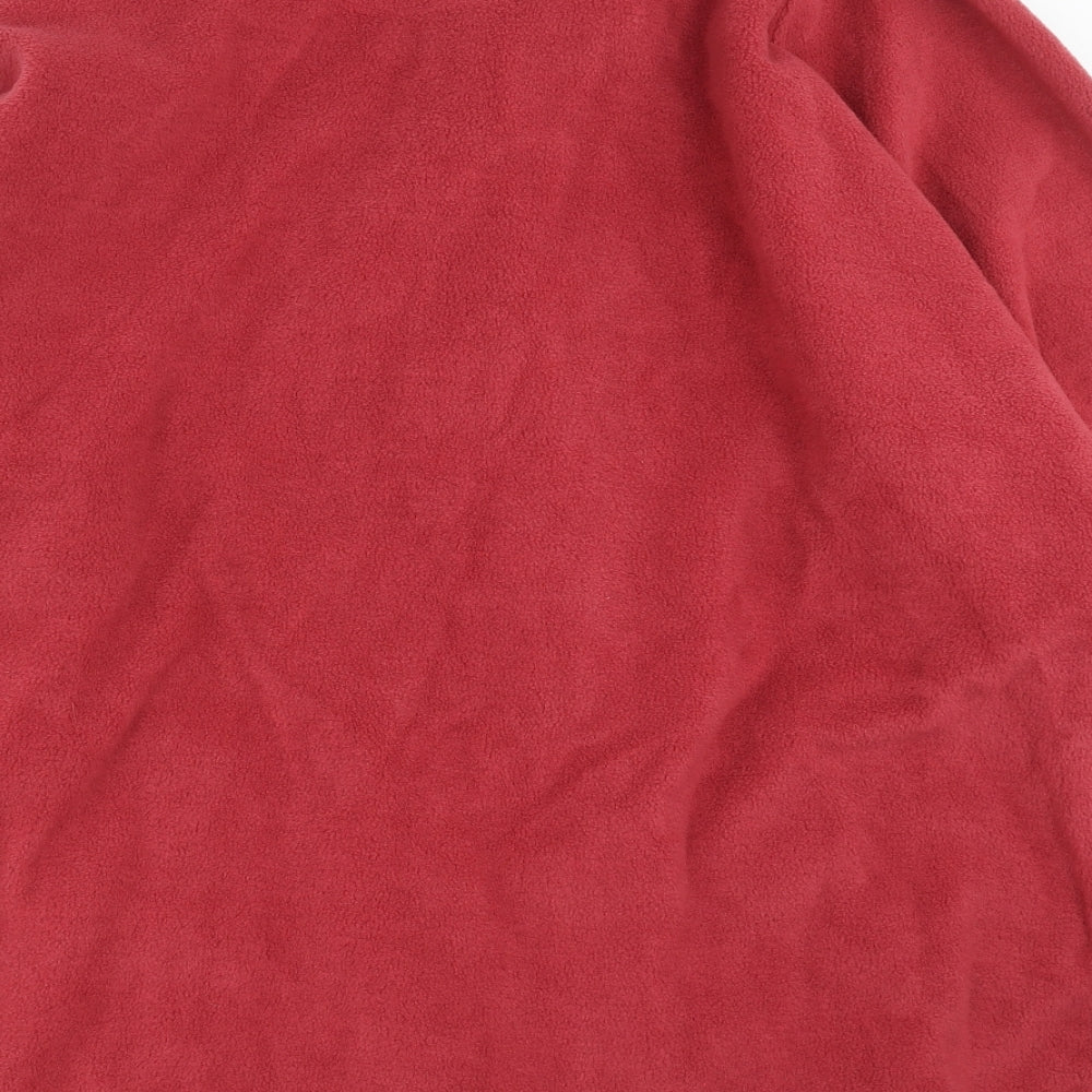 Cotton Traders Mens Red  Fleece Full Zip Jumper Size 3XL