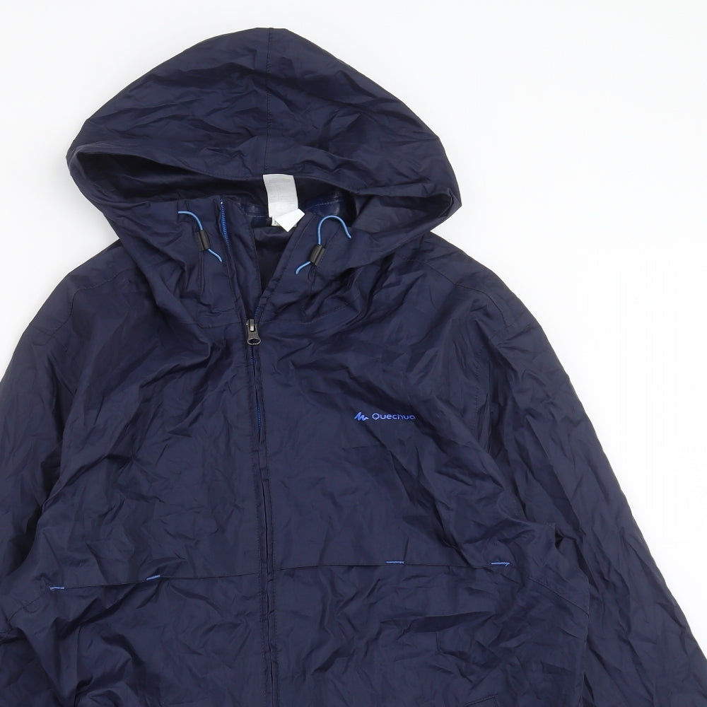 DECATHLON Mens Blue   Rain Coat Jacket Size L