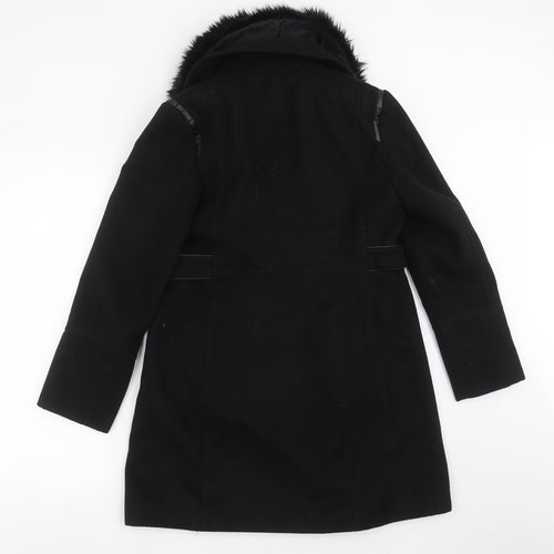 Wallis Womens Black   Jacket Coat Size 10