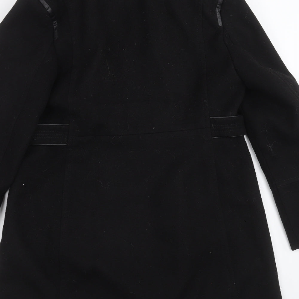 Wallis Womens Black   Jacket Coat Size 10