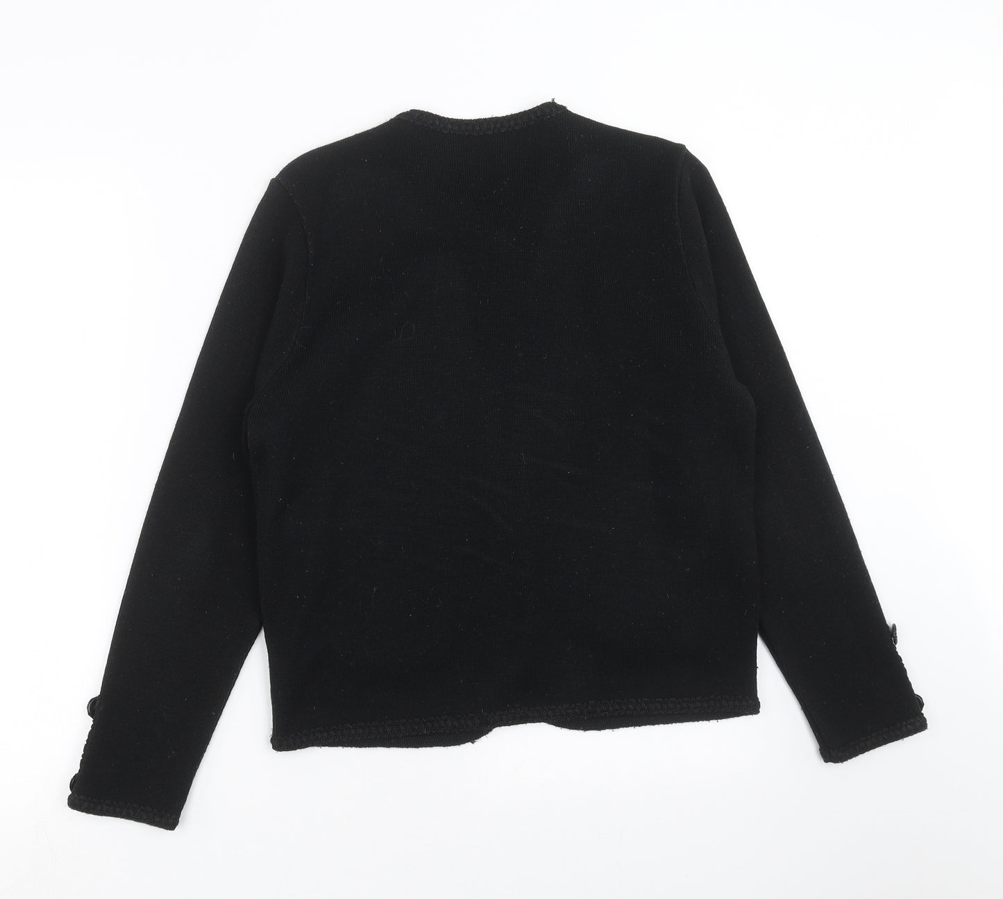 Marks and Spencer Womens Black  Knit Cardigan Jumper Size 10