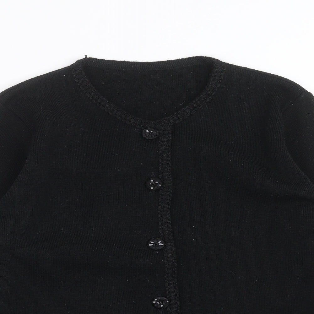 Marks and Spencer Womens Black  Knit Cardigan Jumper Size 10