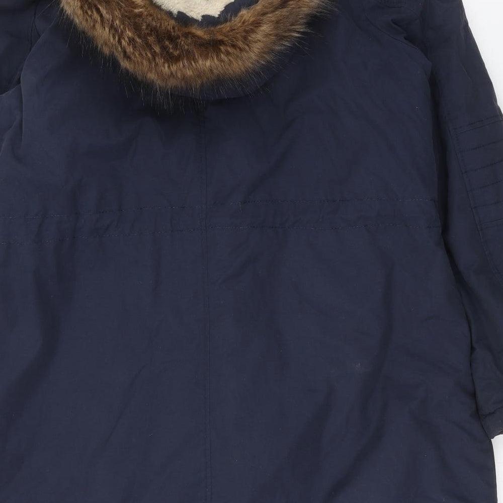 George Womens Blue   Parka Coat Size 18