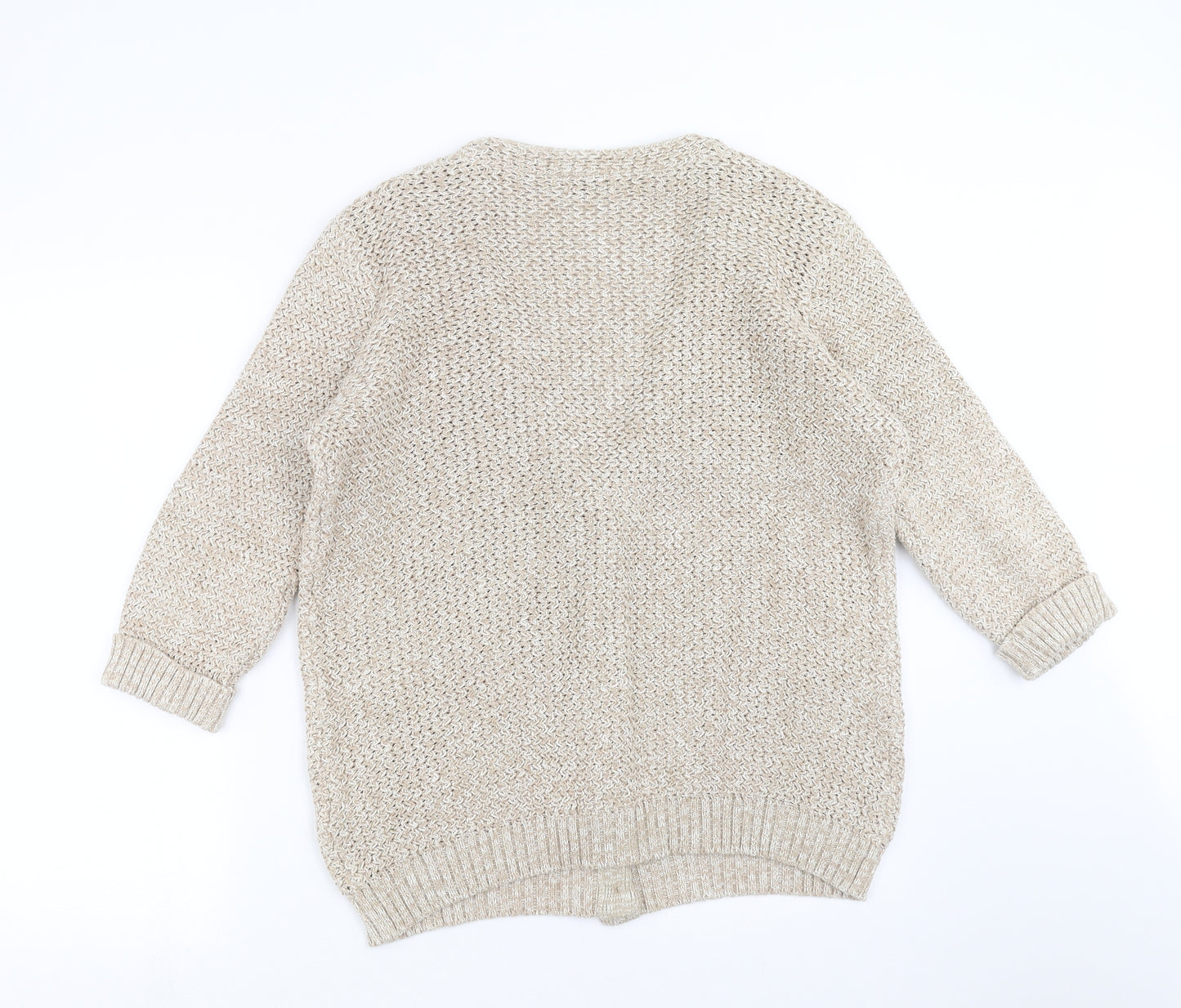 Damart Womens Beige  Knit Cardigan Jumper Size 18