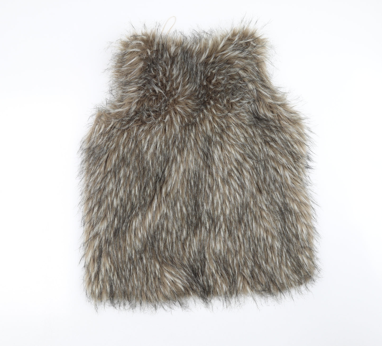 F&F Womens Beige   Gilet Jacket Size M  - Faux fur