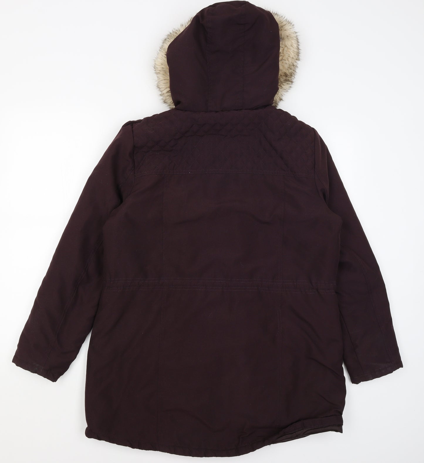 Bonmarche Womens Purple   Rain Coat Coat Size 12