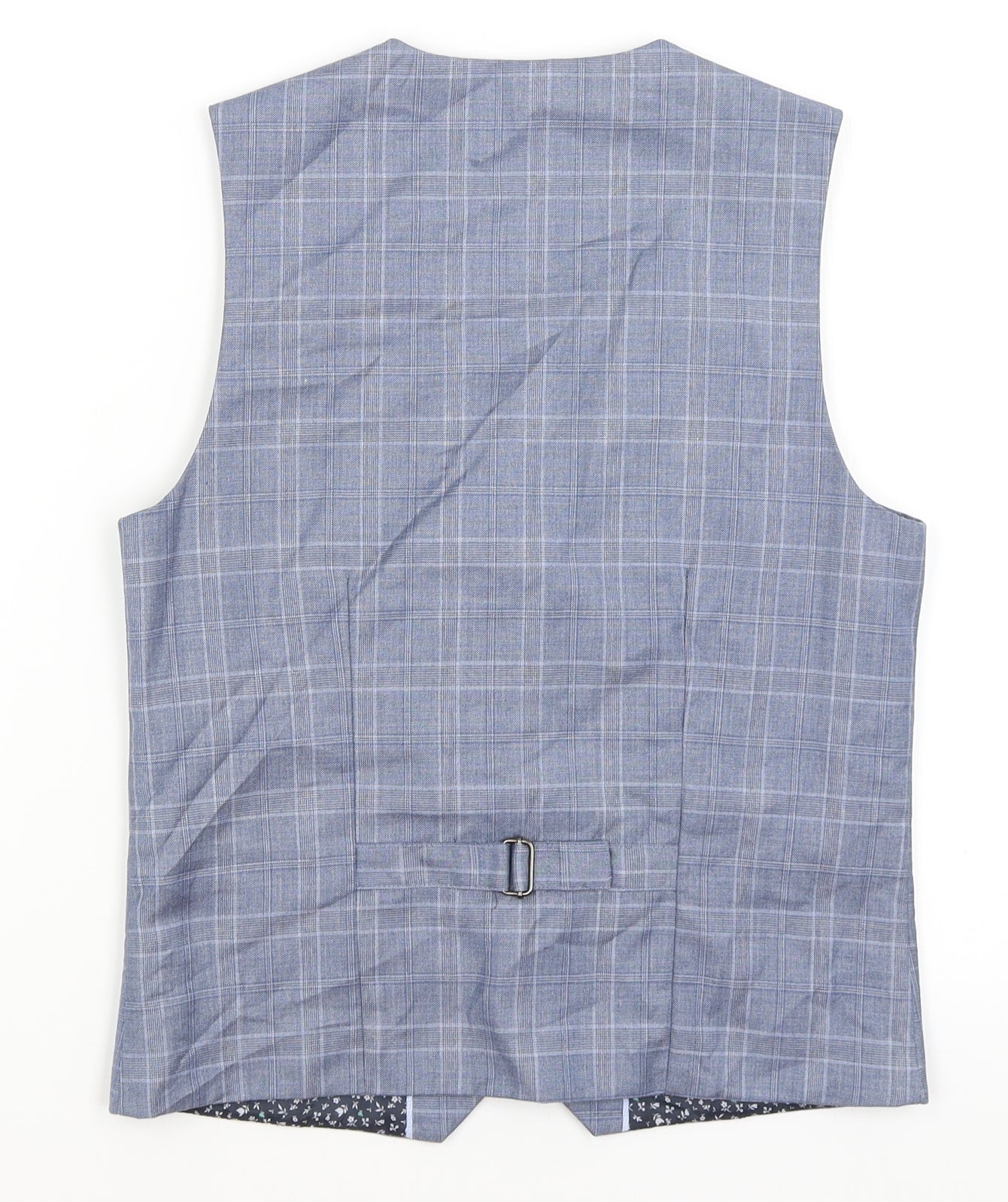 NEXT Boys Blue Plaid  Jacket Waistcoat Size 12 Years