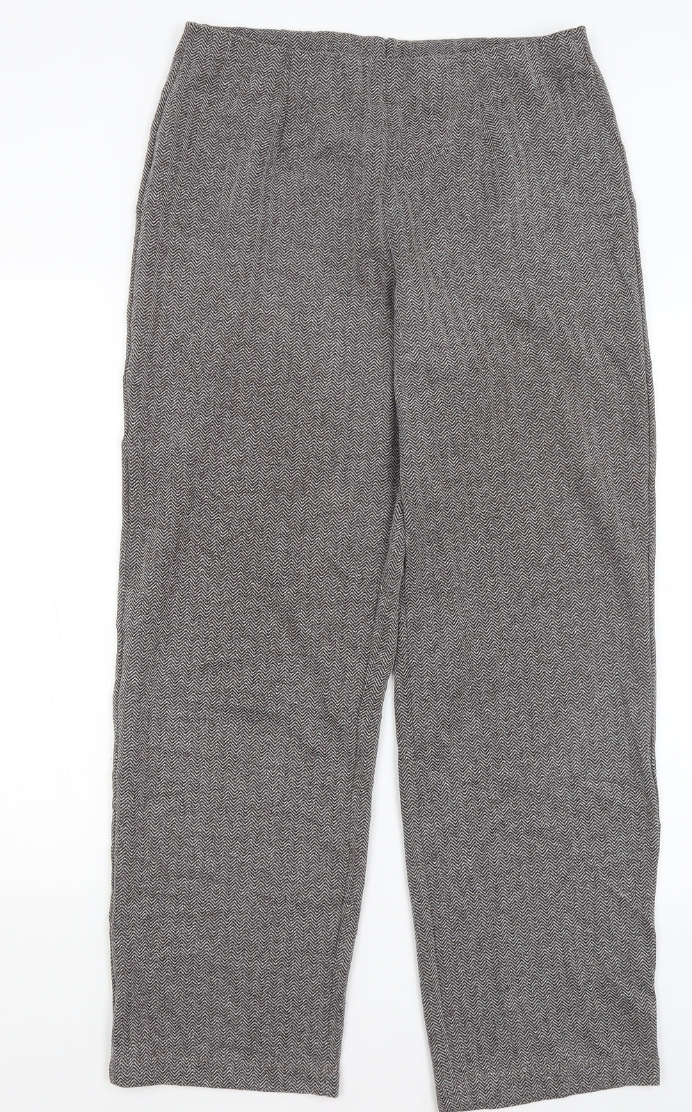 Susan Graver Womens Grey   Trousers  Size M L29 in