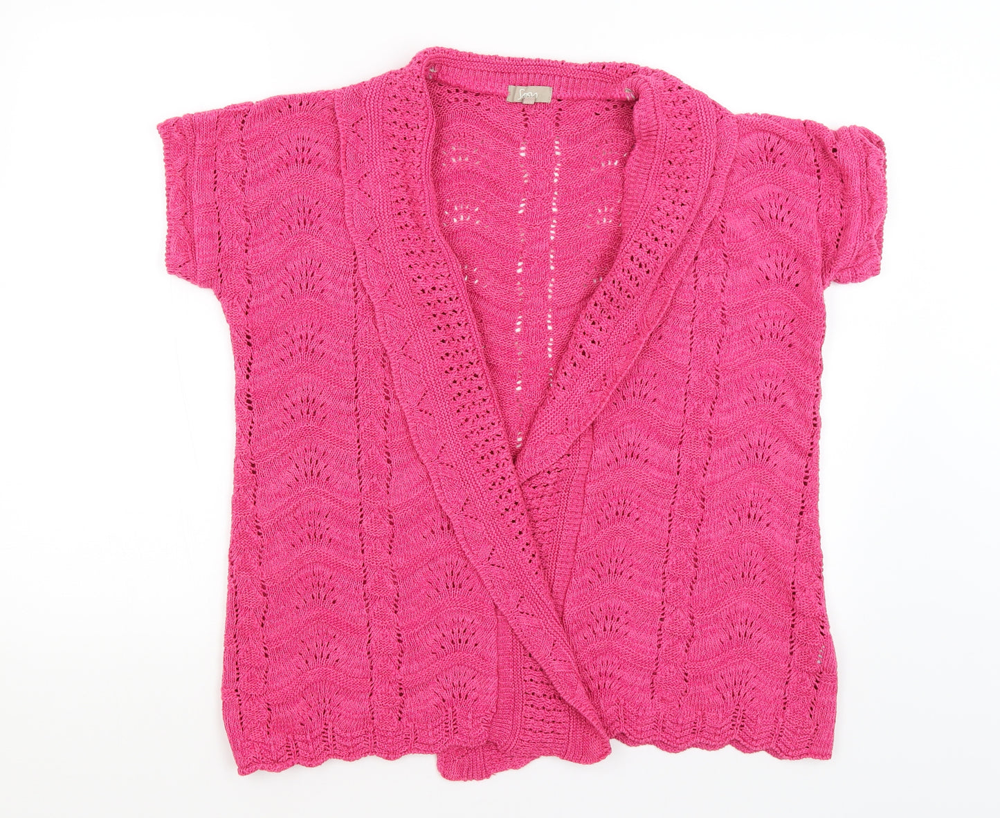 Soon  Womens Pink   Cardigan Jumper Size 16
