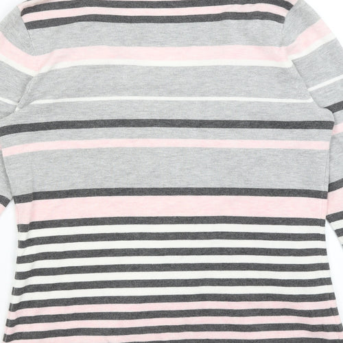 CC Womens Pink Striped  Pullover Jumper Size S