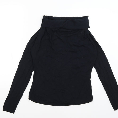 Villa Das Malhas Womens Black   Basic T-Shirt Size M
