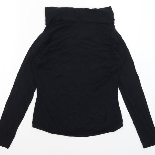 Villa Das Malhas Womens Black   Basic T-Shirt Size M
