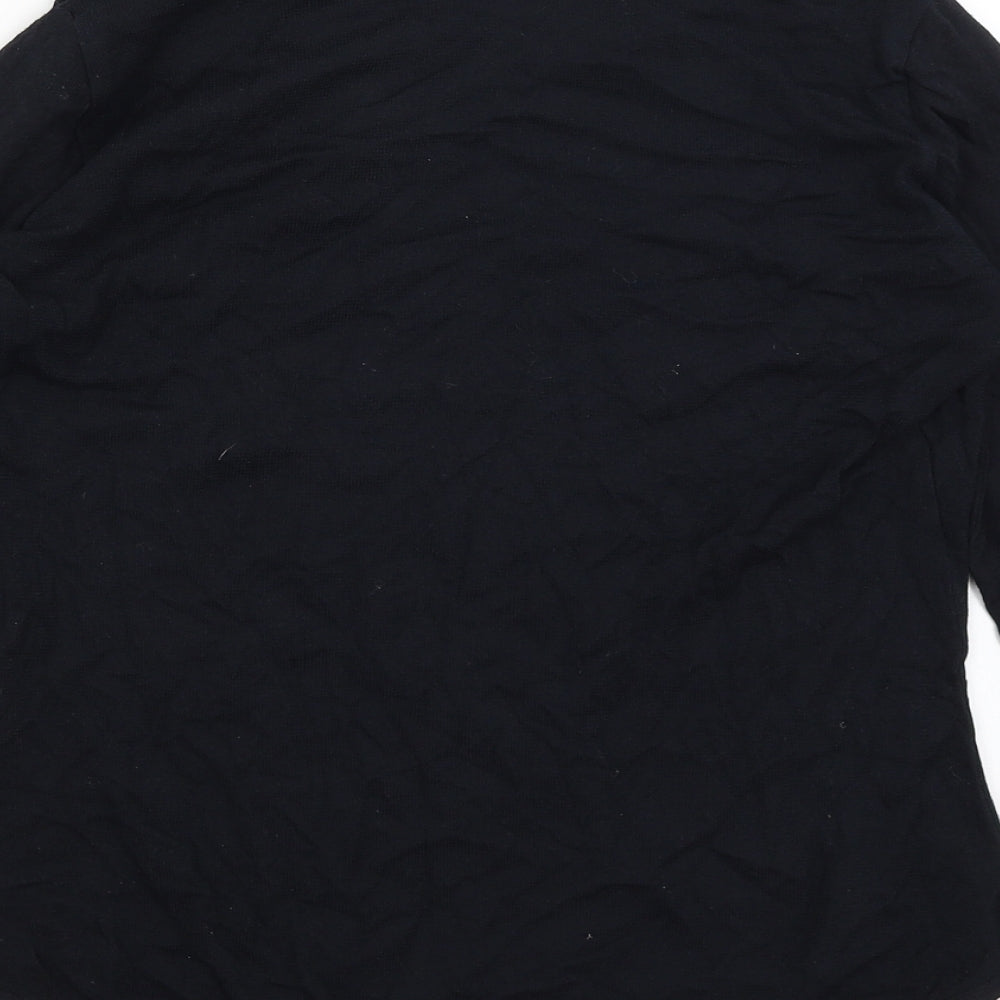 Villa Das Malhas Womens Black   Basic T-Shirt Size M