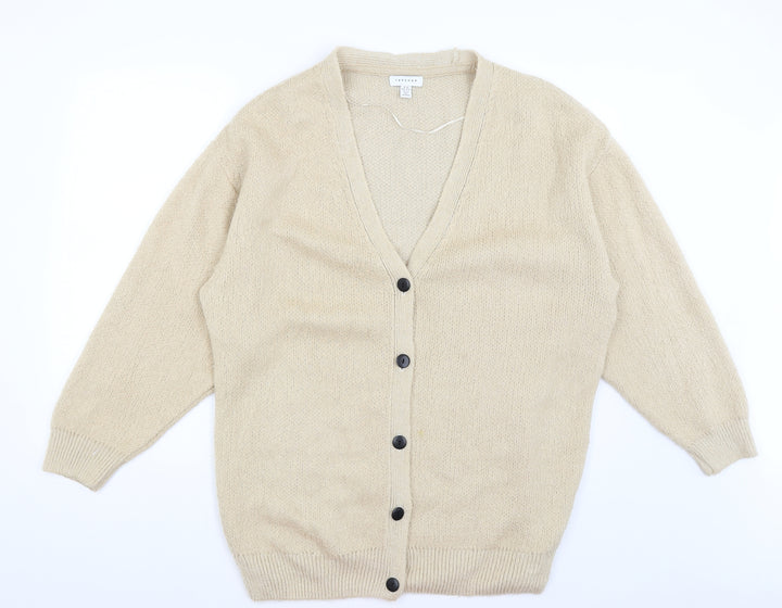 Topshop Womens Beige   Cardigan Jumper Size XS