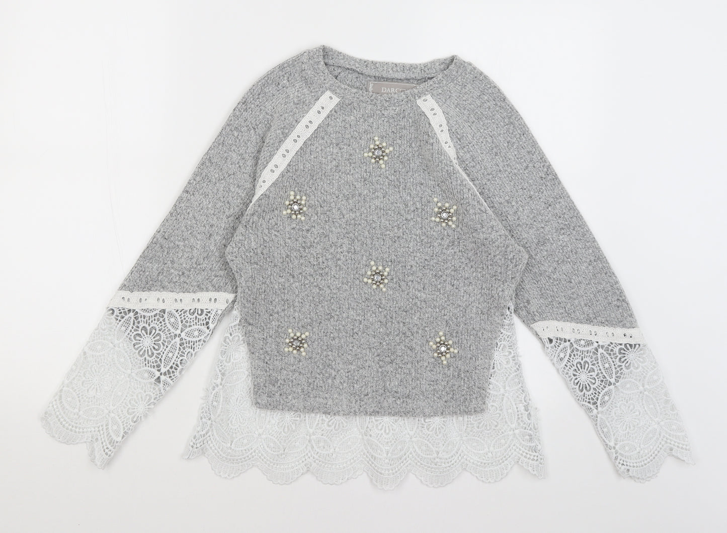 Darccy London Womens Grey   Pullover Jumper Size XS