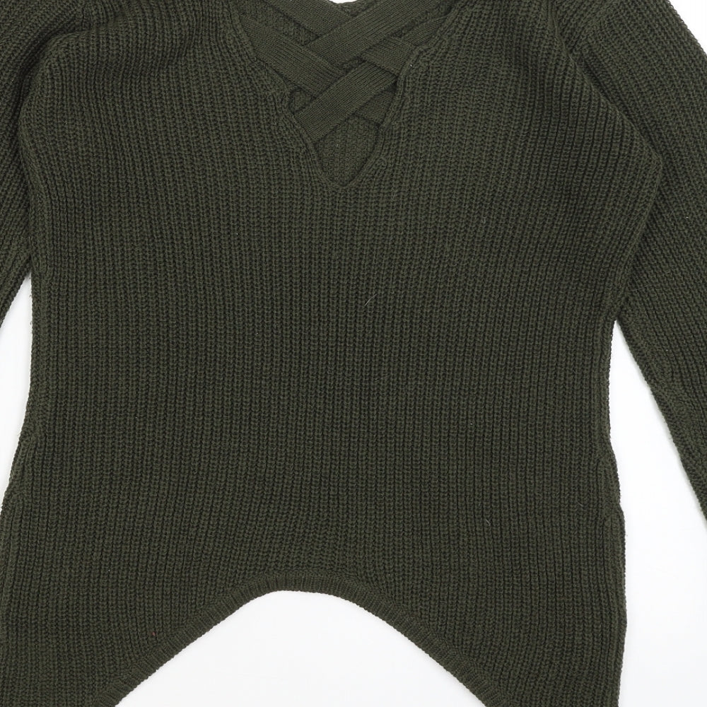 Select Womens Green   Pullover Jumper Size 10