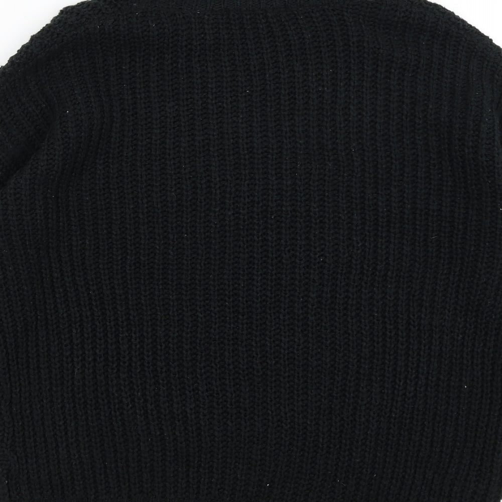 157 Mens Black   Pullover Jumper Size M