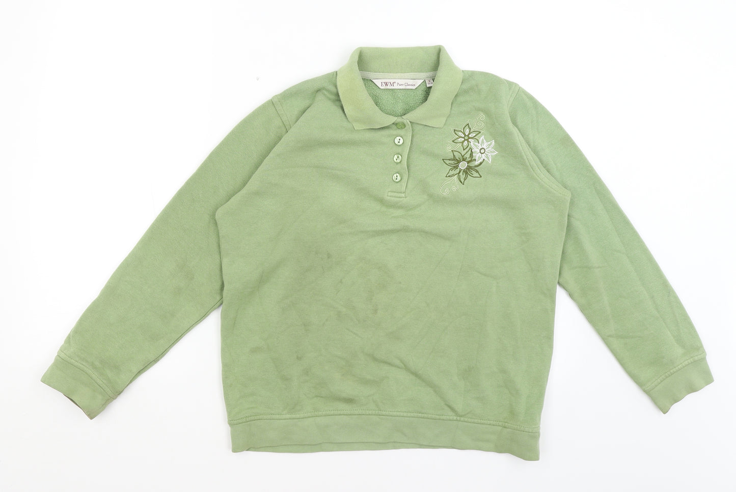 EWM Womens Green   Pullover Jumper Size S