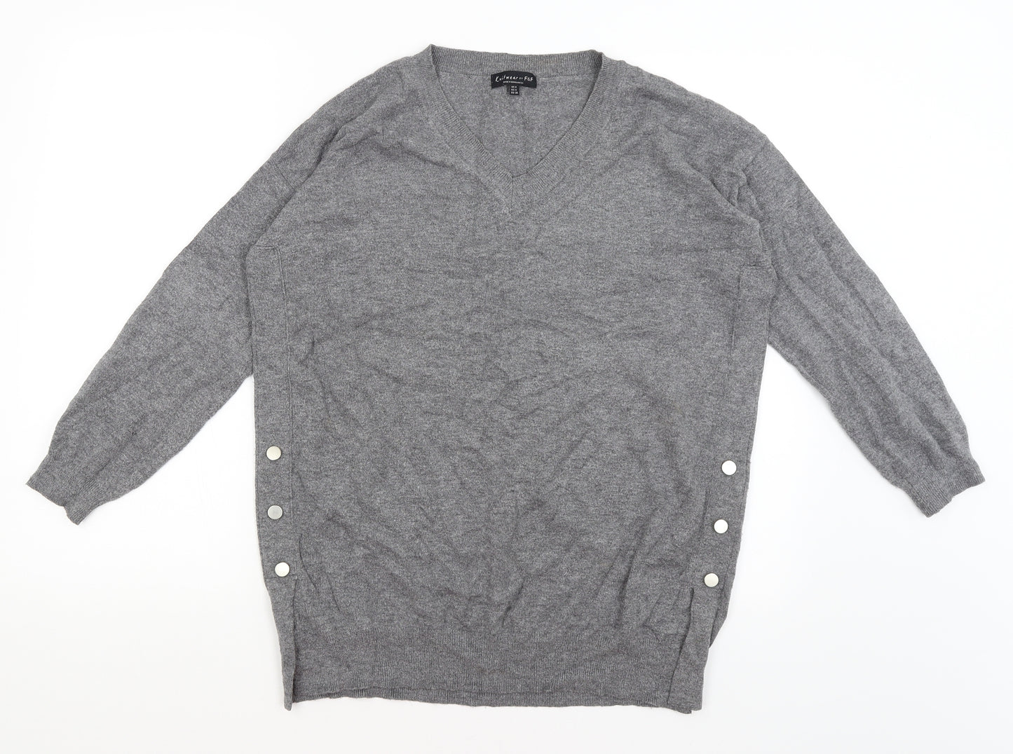 F&F Womens Grey   Pullover Jumper Size 8