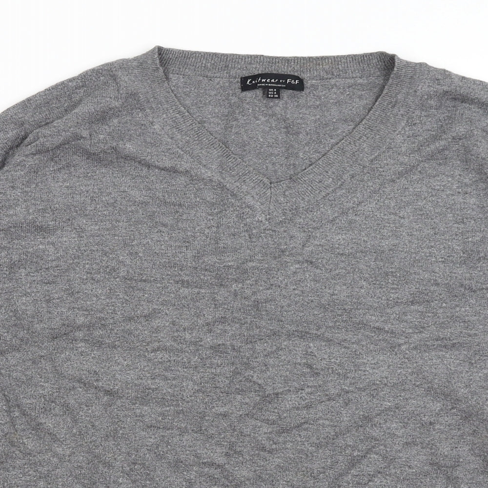 F&F Womens Grey   Pullover Jumper Size 8