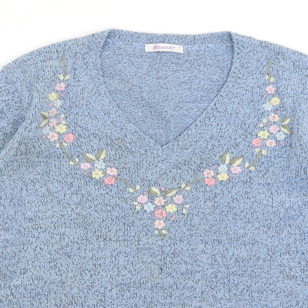 Damart Womens Blue   Pullover Jumper Size 10