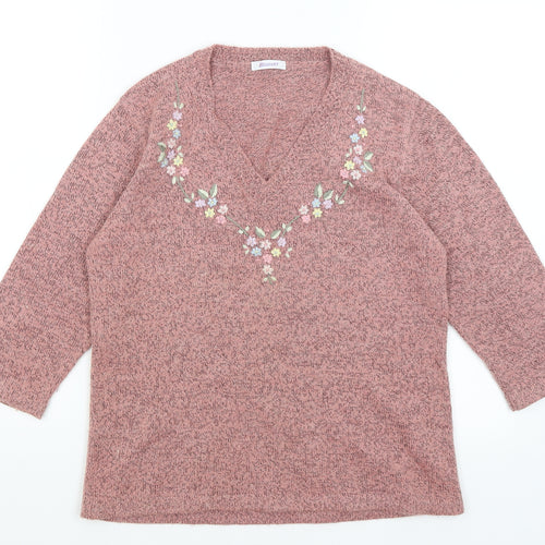 Damart Womens Pink   Pullover Jumper Size 10