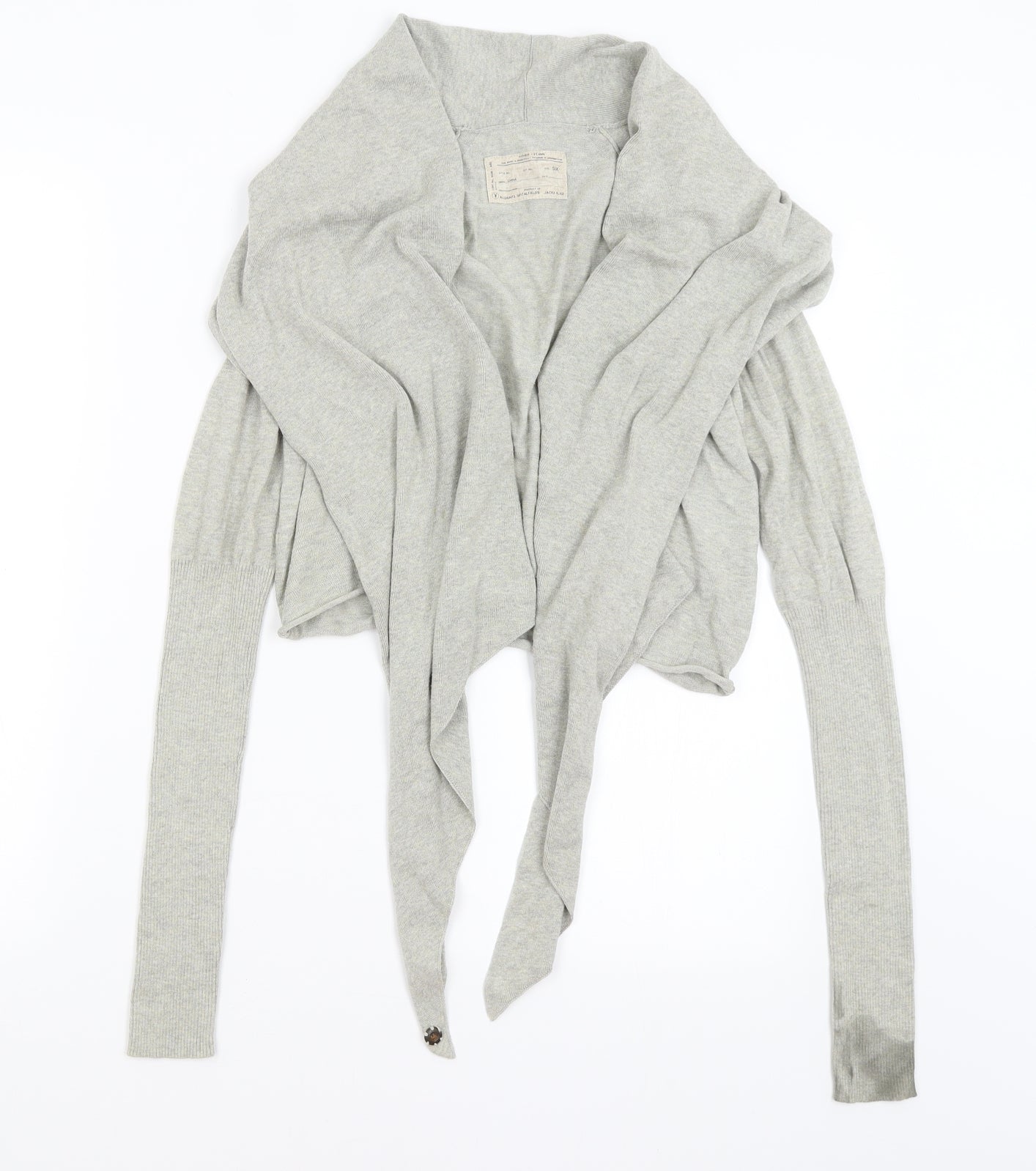 All Saints Womens Grey   Wrap Jumper Size XS