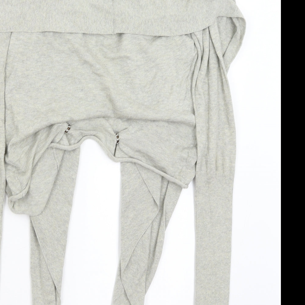 All Saints Womens Grey   Wrap Jumper Size XS