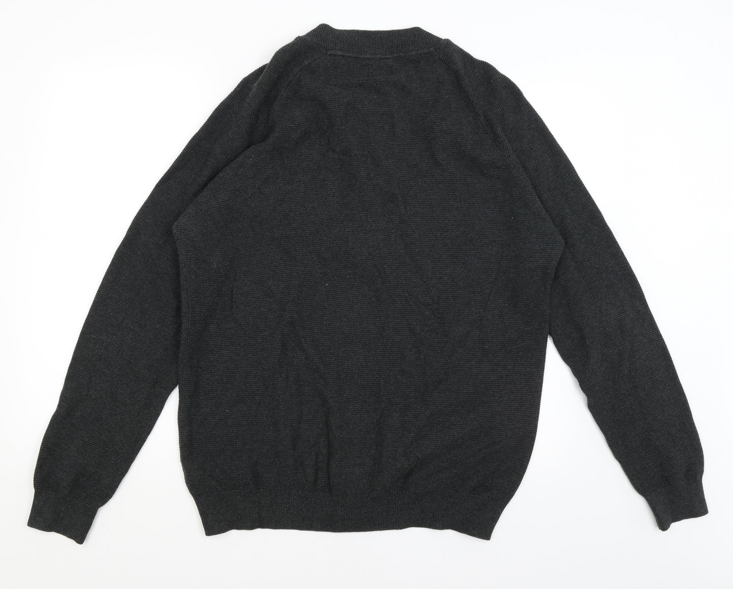 ACW 85 Mens Grey   Full Zip Jumper Size L