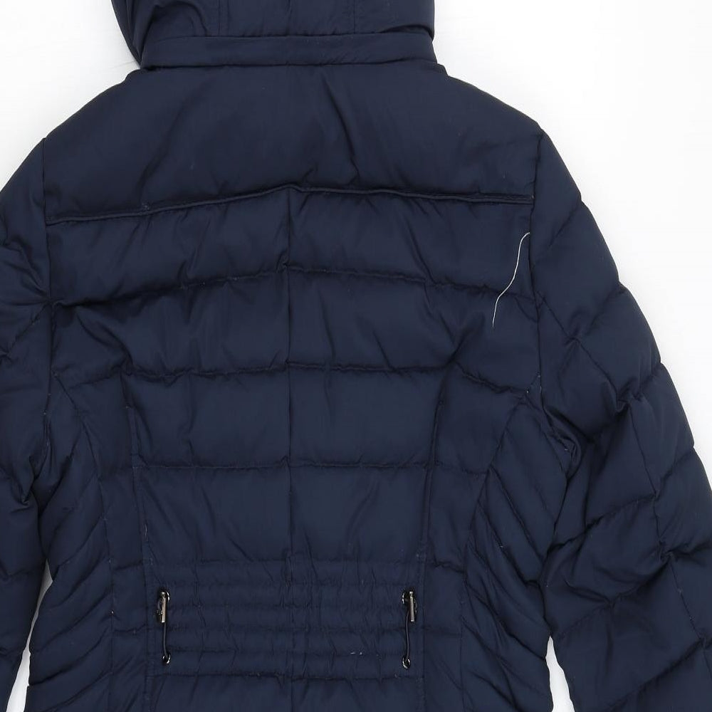 Espirit Womens Blue   Parka Coat Size M
