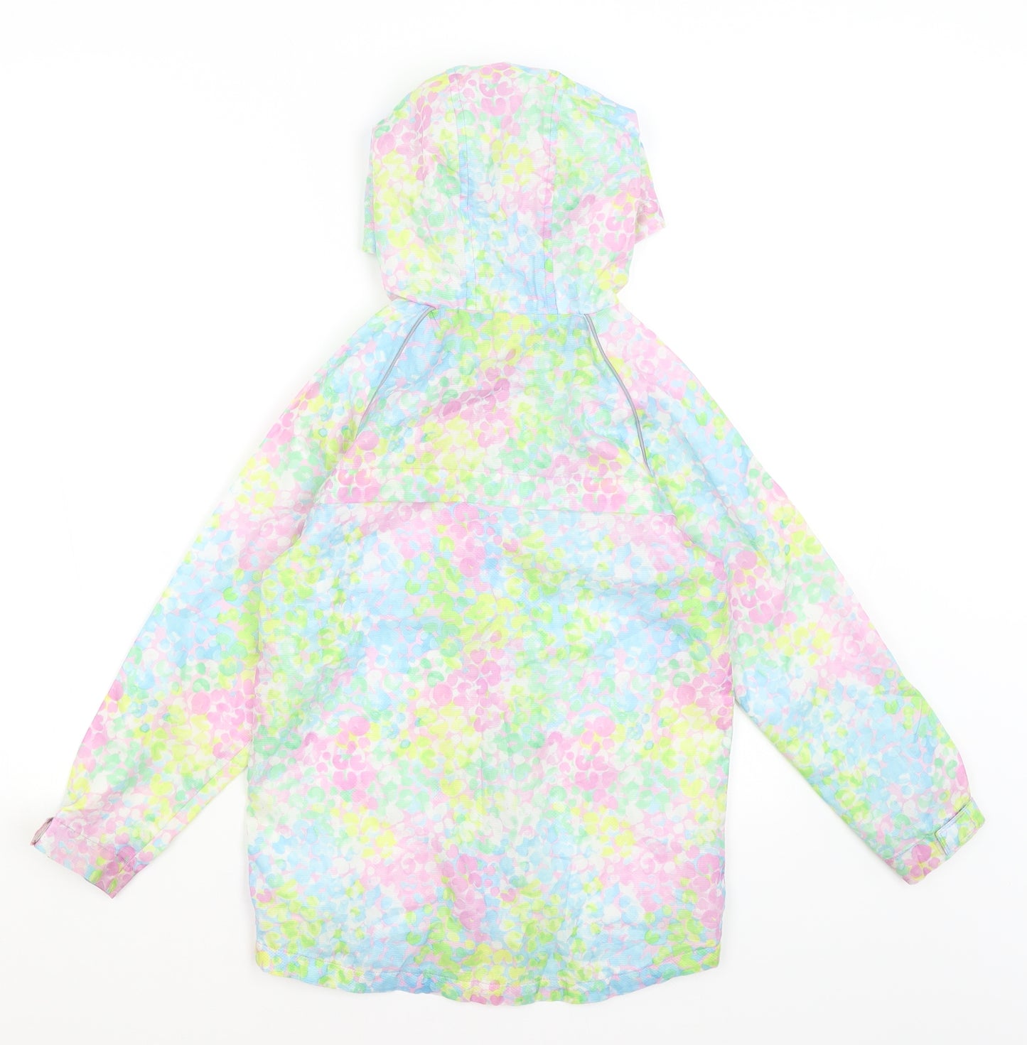 TU Girls Blue Spotted  Rain Coat Coat Size 7-8 Years