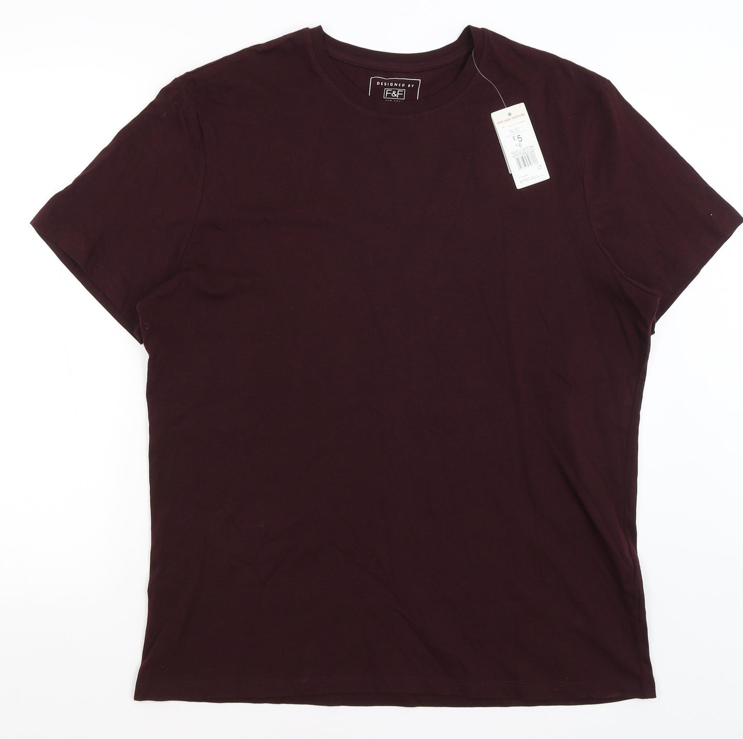 F&F Mens Red    T-Shirt Size XL