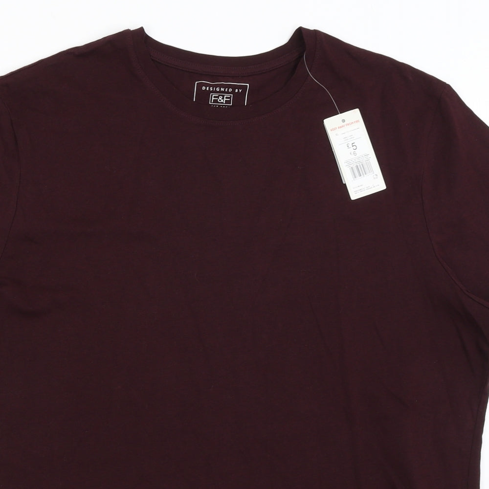 F&F Mens Red    T-Shirt Size XL