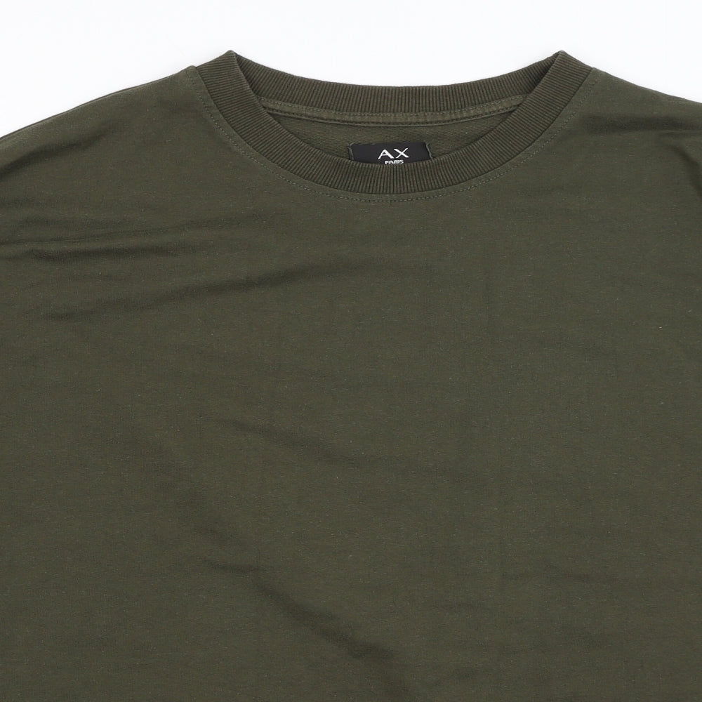 AX Paris Mens Green   Pullover Jumper Size M