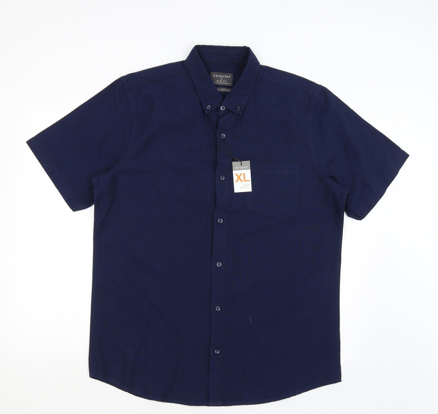 Primark Mens Blue    Button-Up Size XL