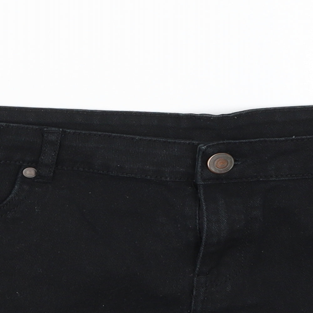 Denim Co Womens Black   Hot Pants Shorts Size 14