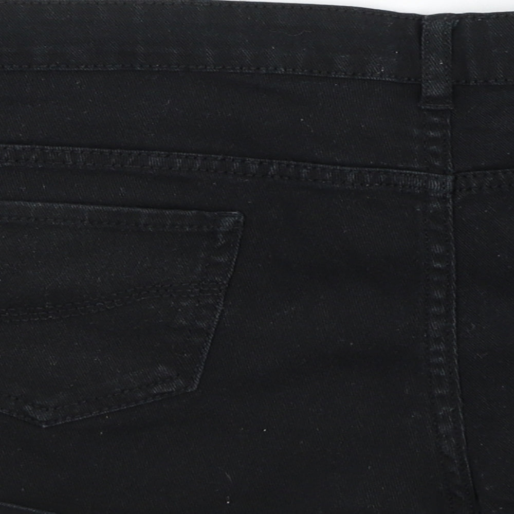 Denim Co Womens Black   Hot Pants Shorts Size 14
