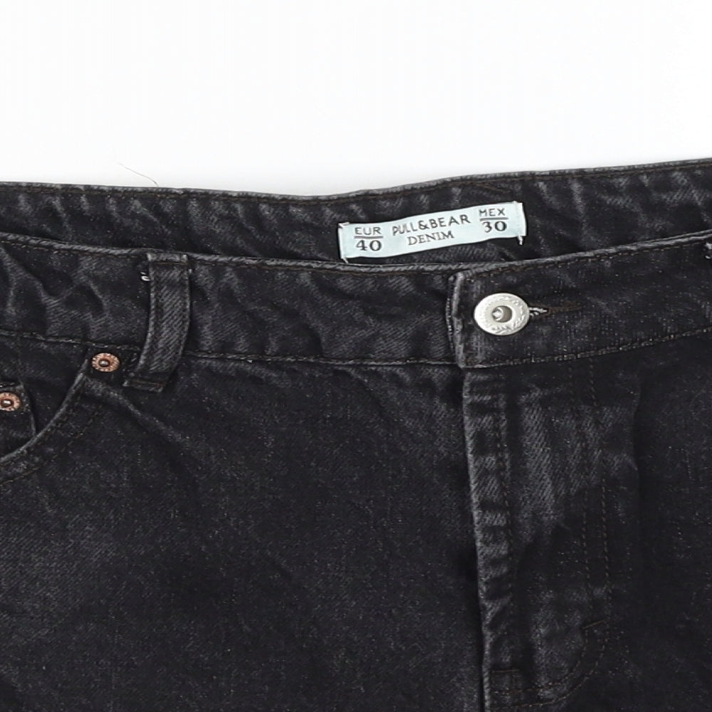Pull & Bear Womens Black   Hot Pants Shorts Size 12