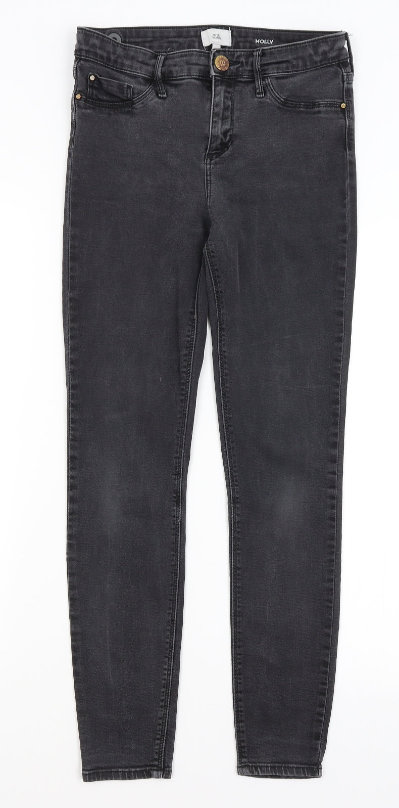 River Island Womens Grey   Skinny Jeans Size 10 L27 in