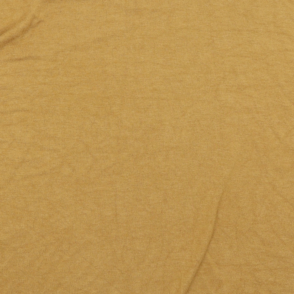Preworn Womens Yellow   Basic T-Shirt Size XL  - Skull