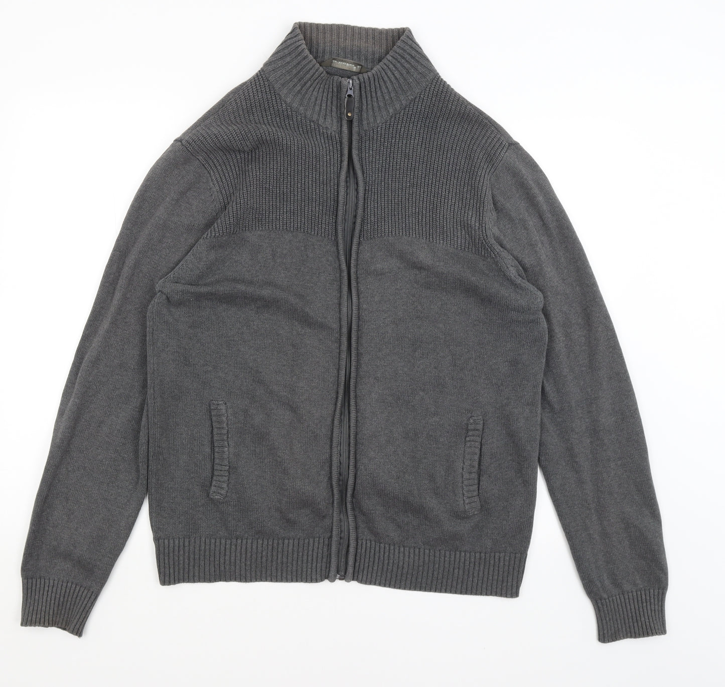 Cedar Wood State Mens Grey   Full Zip Jumper Size XL