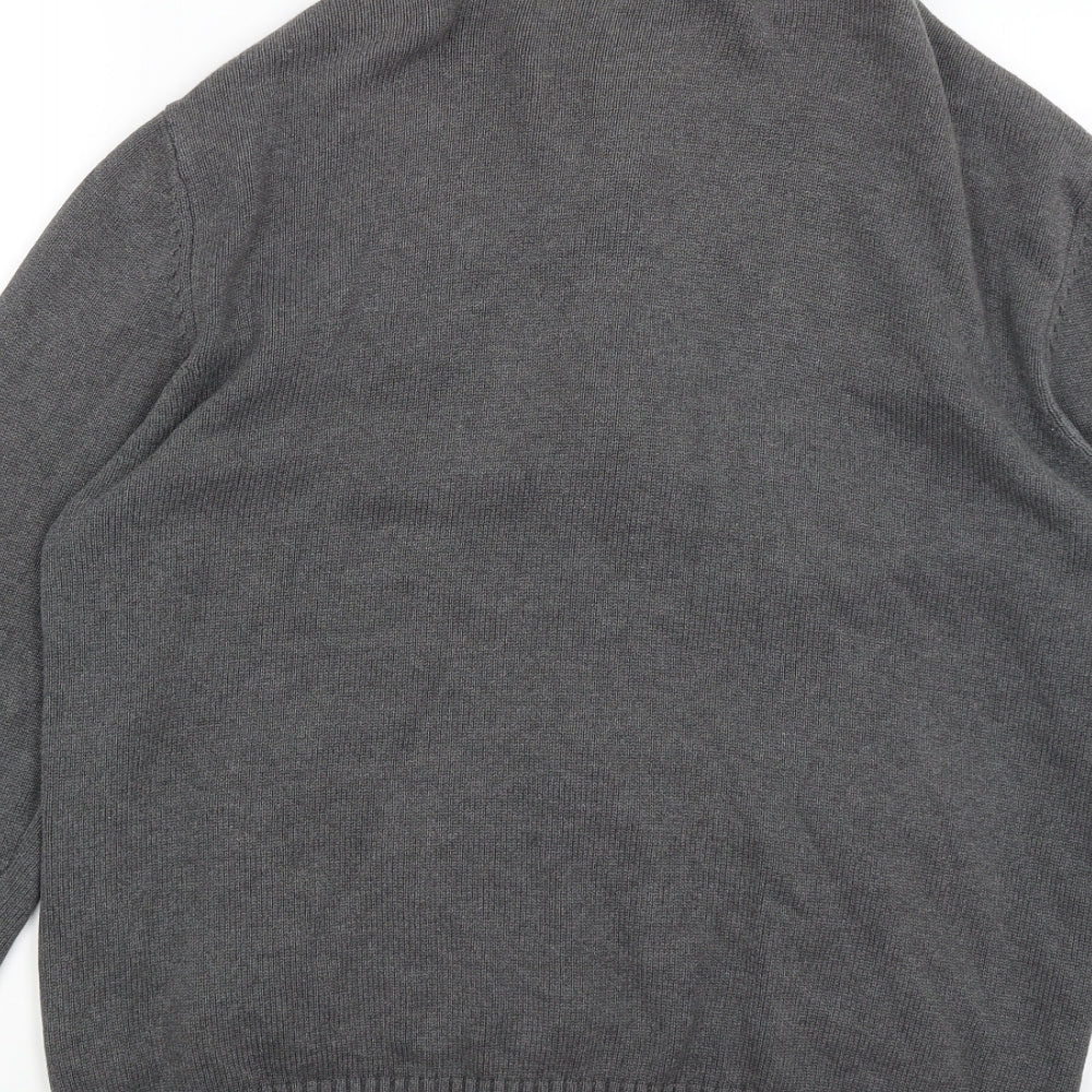 Cedar Wood State Mens Grey   Full Zip Jumper Size XL