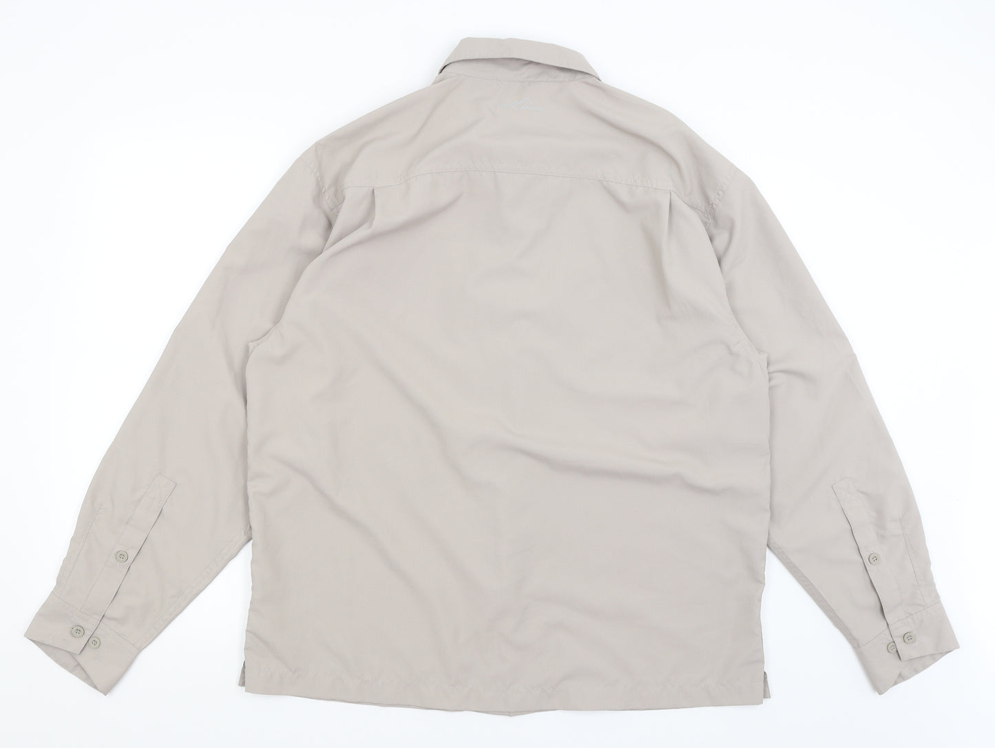 Eddie Bauer Mens Grey    Button-Up Size L