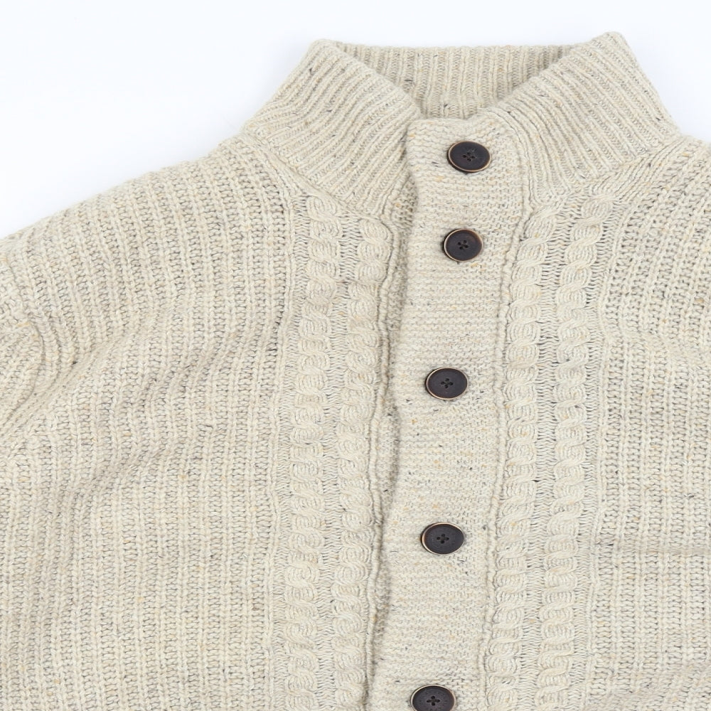 Mantaray Mens Beige   Cardigan Jumper Size L