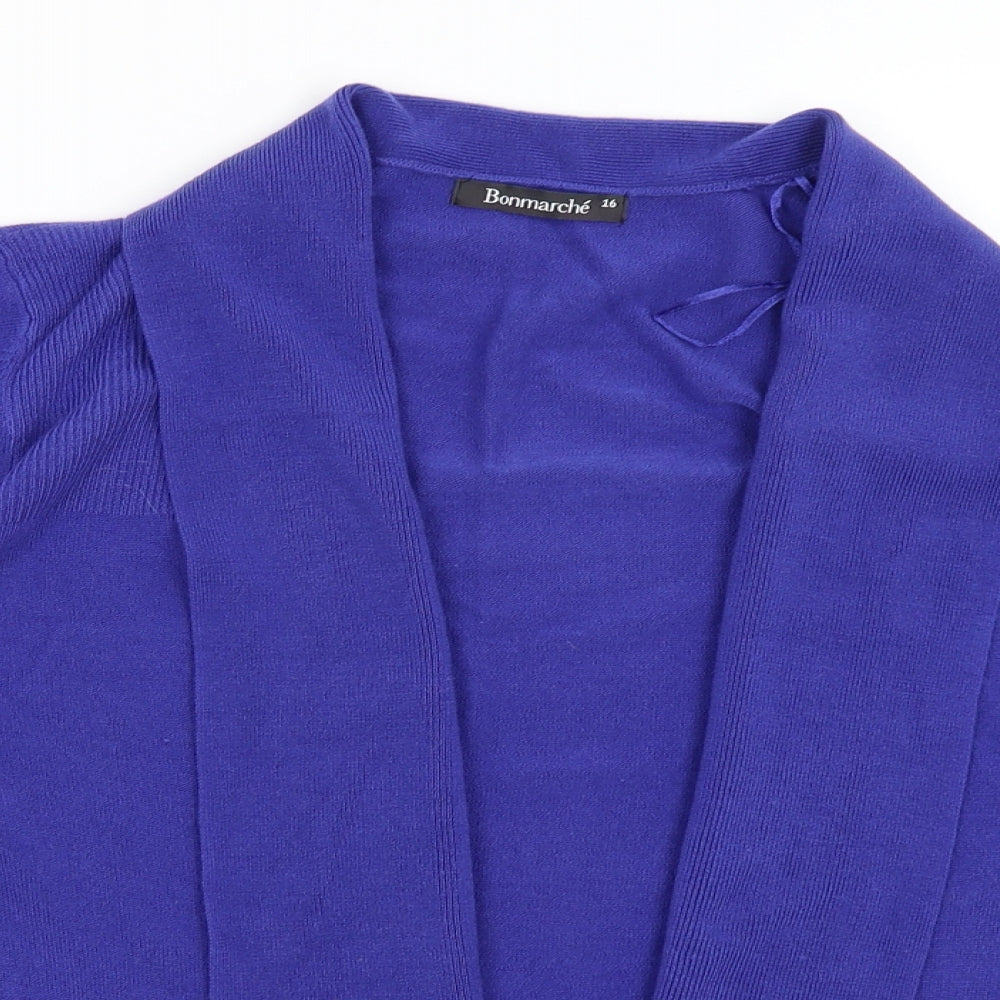 Bonmarche Womens Purple   Cardigan Jumper Size 16
