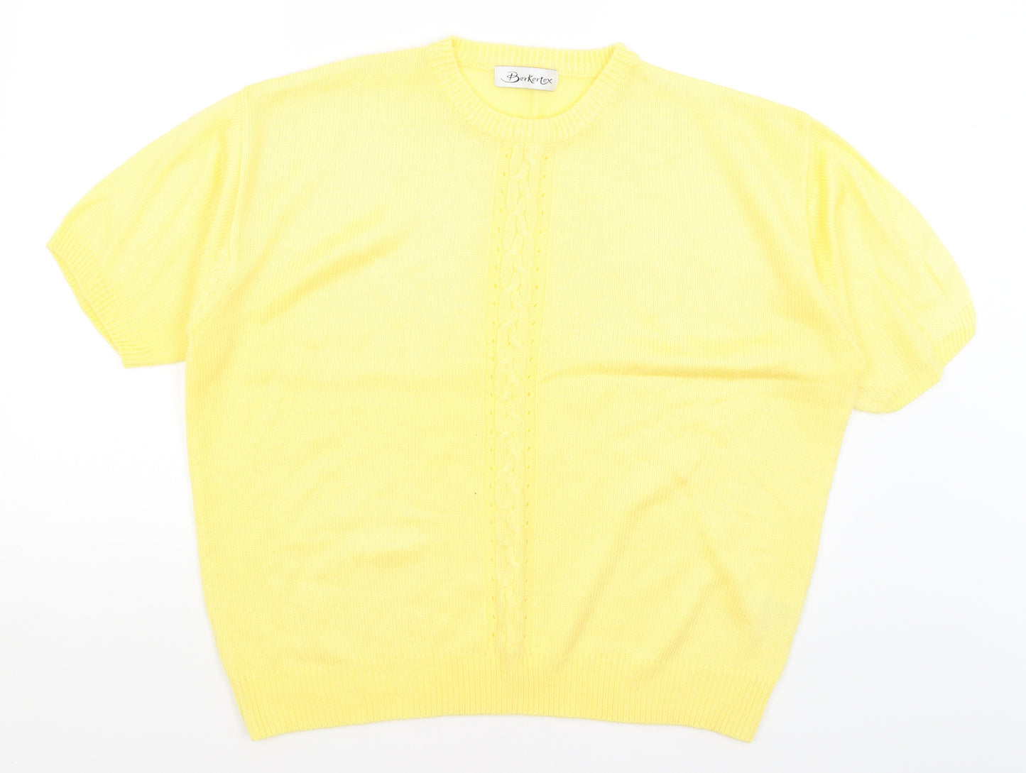 Berkertex Womens Yellow   Pullover Jumper Size 18
