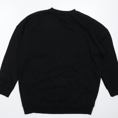 New Look Womens Black   Pullover Sweatshirt Size S