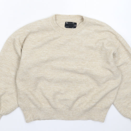 ASOS Womens Beige  Knit Pullover Jumper Size 8