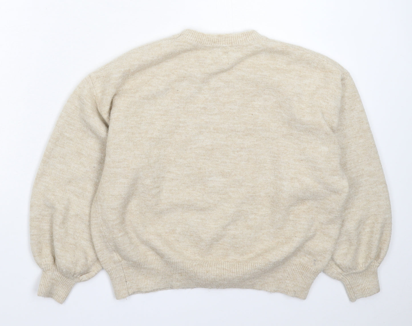 ASOS Womens Beige  Knit Pullover Jumper Size 8