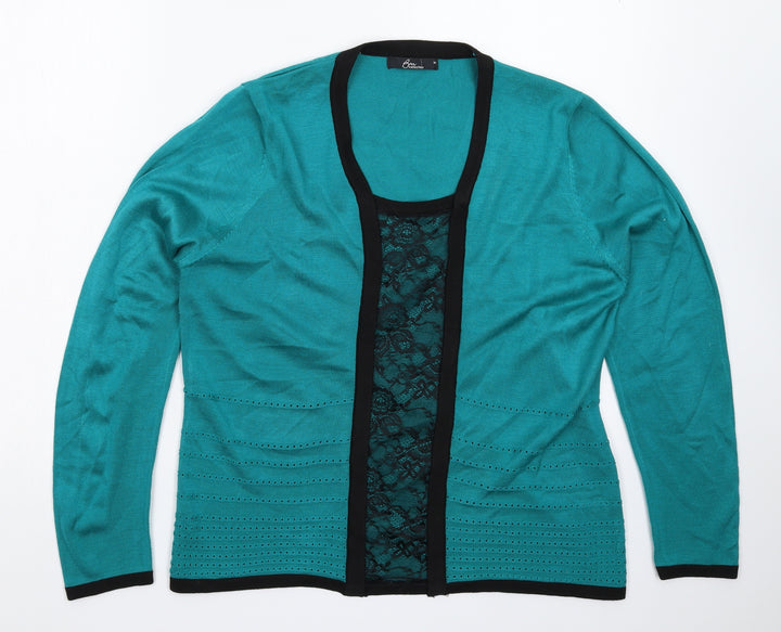 BM Womens Green  Knit Pullover Jumper Size M